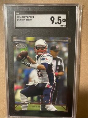 Tom Brady 2013 Topps Prime Graded Football Card - White Navy